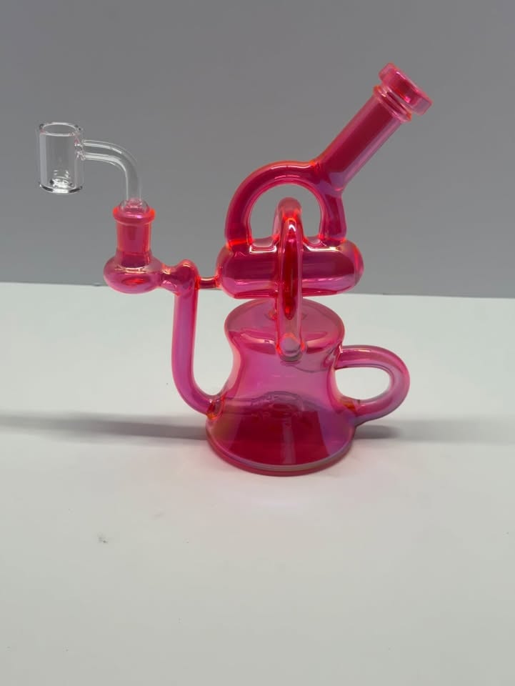 Neon Pink Pill Recycler